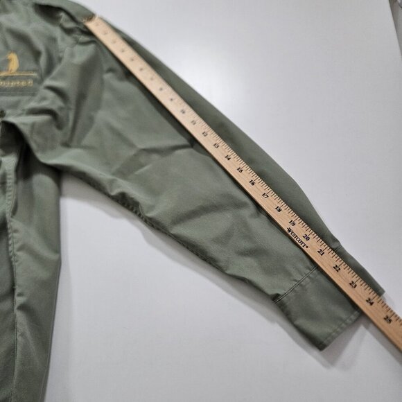 Cabela's Shirt Men XL Military Green Safari Series LS Buttons Pockets Cotton - Picture 6 of 16